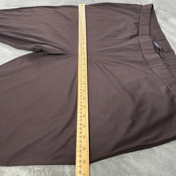 Susan Graver Weekend Womens Pant Size 3X Brown Elastic‎ Waist Stretch Casual - Picture 8 of 12
